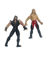 WWE WWF The Undertaker & Triple H Action Figures Lot Jakks Pacific Vintage