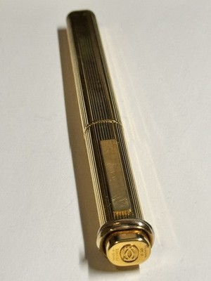 Must de Cartier Trinity Vendôme Ballpoint Pen   YG PL, Straight P.Stripe, 1980's