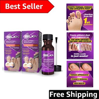 Max Strength Antifungal Liquid - 2 Pack with Brush Applicator, Results in 1 Week