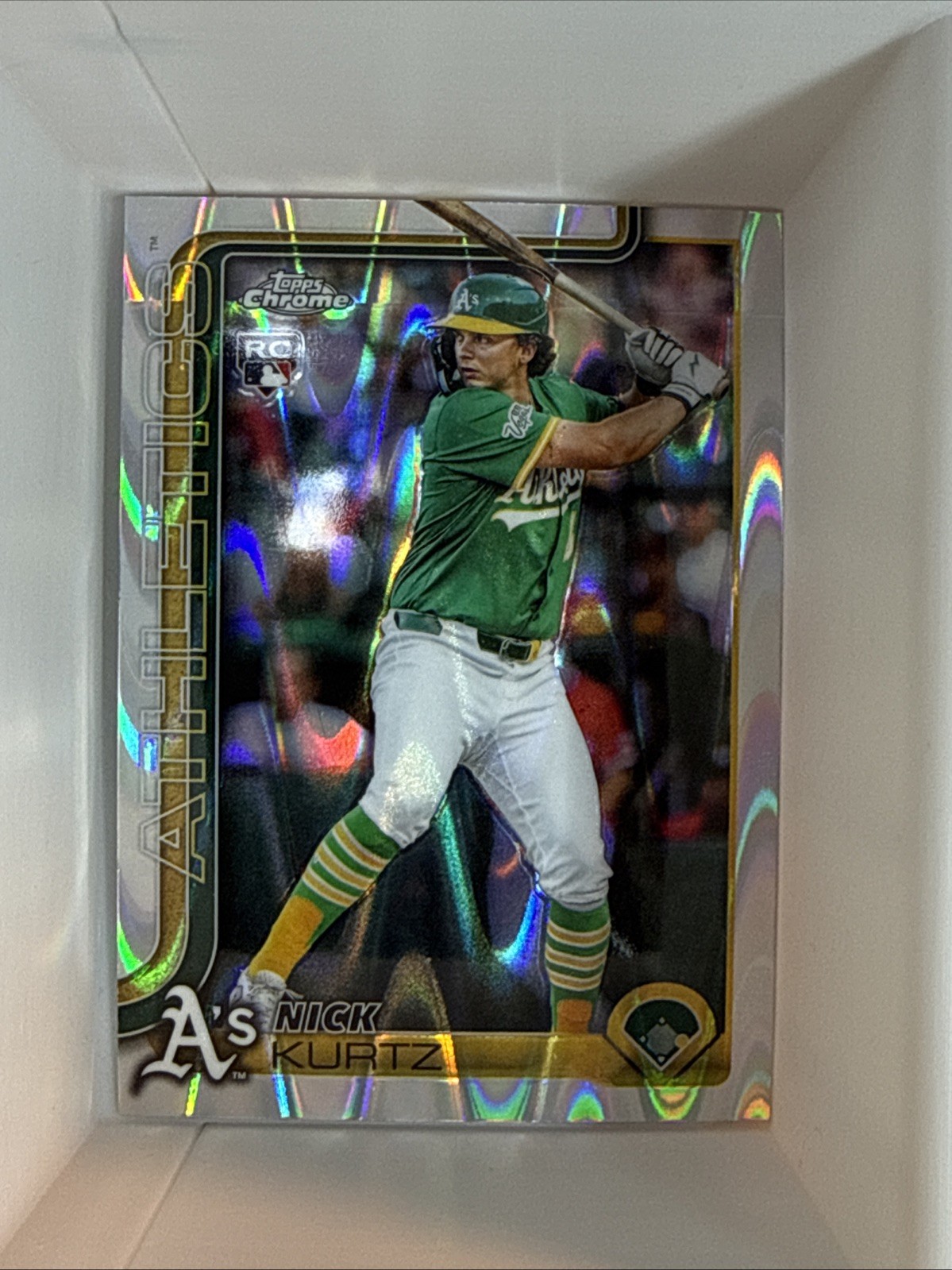 2025 Topps Chrome Update #USC178 Nick Kurtz RayWave Refractor