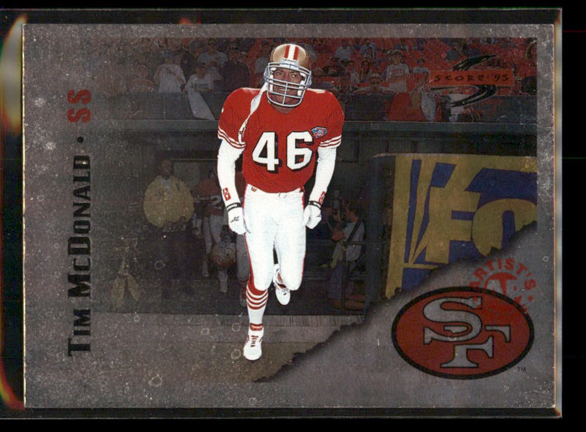 1995 Score Tim McDonald #82 Red Siege Artist's Proofs