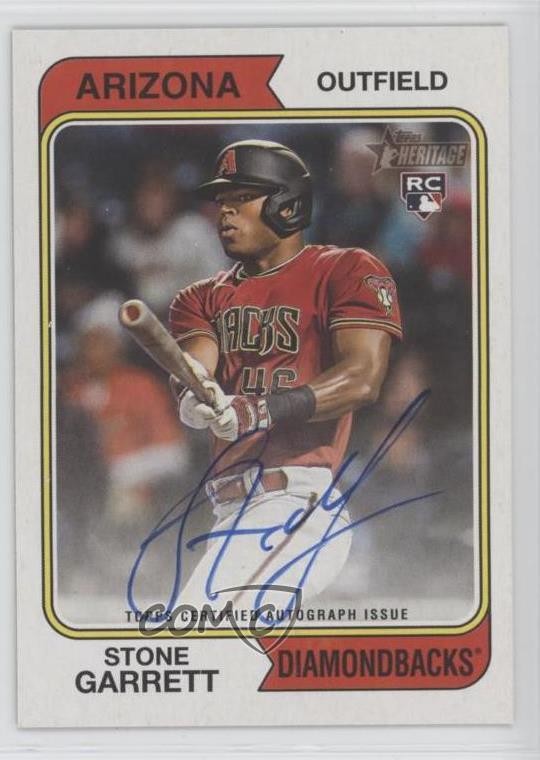 2023 Topps Heritage Real One Auto Stone Garrett #ROA-SGT Auto 0m0