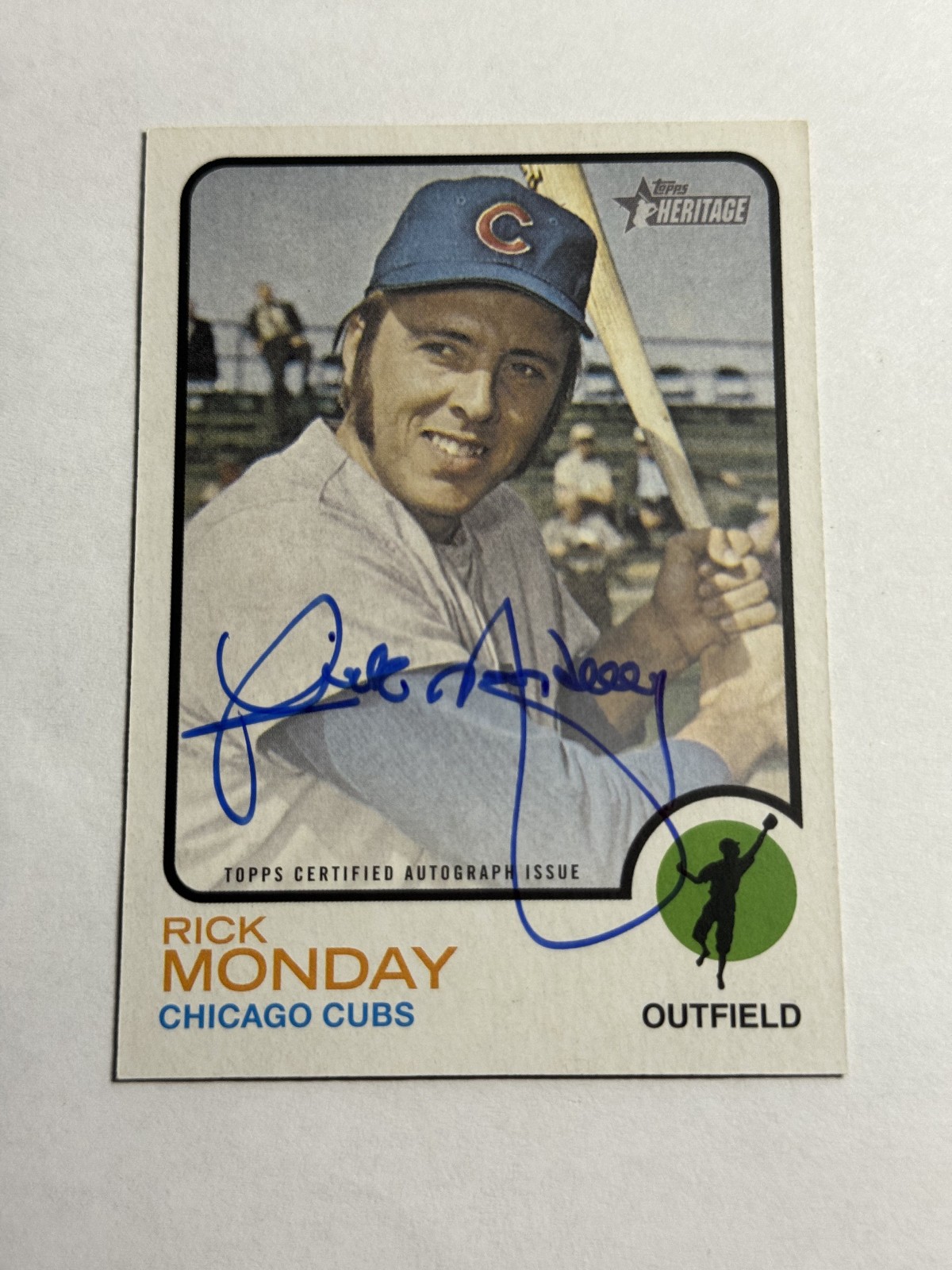 2022 Topps Heritage - Rick Monday Real One Auto ON CARD - #ROA-RM