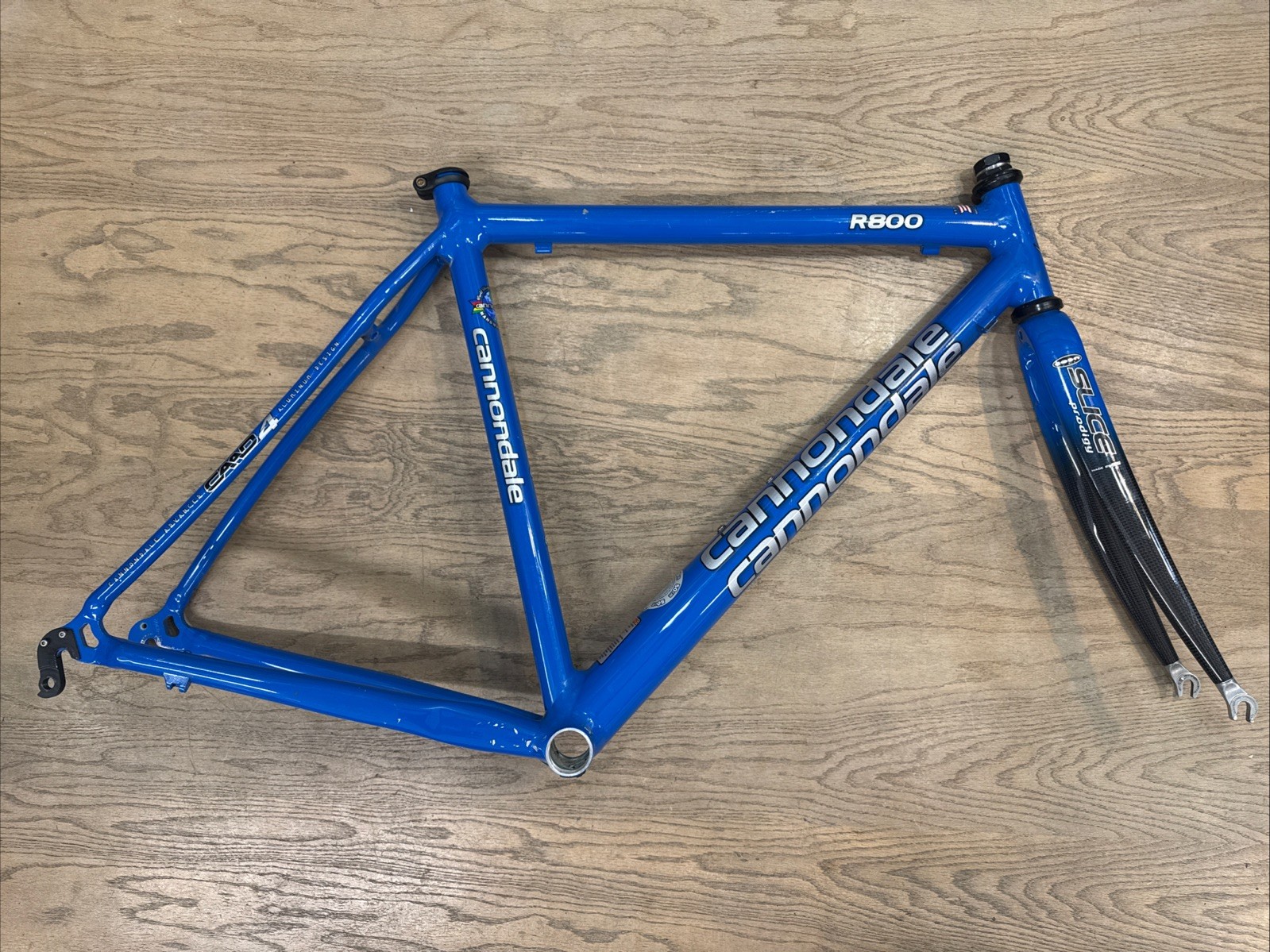 Cannondale R800 CAAD 4 50cm Road Bike Frameset Blue Made In 