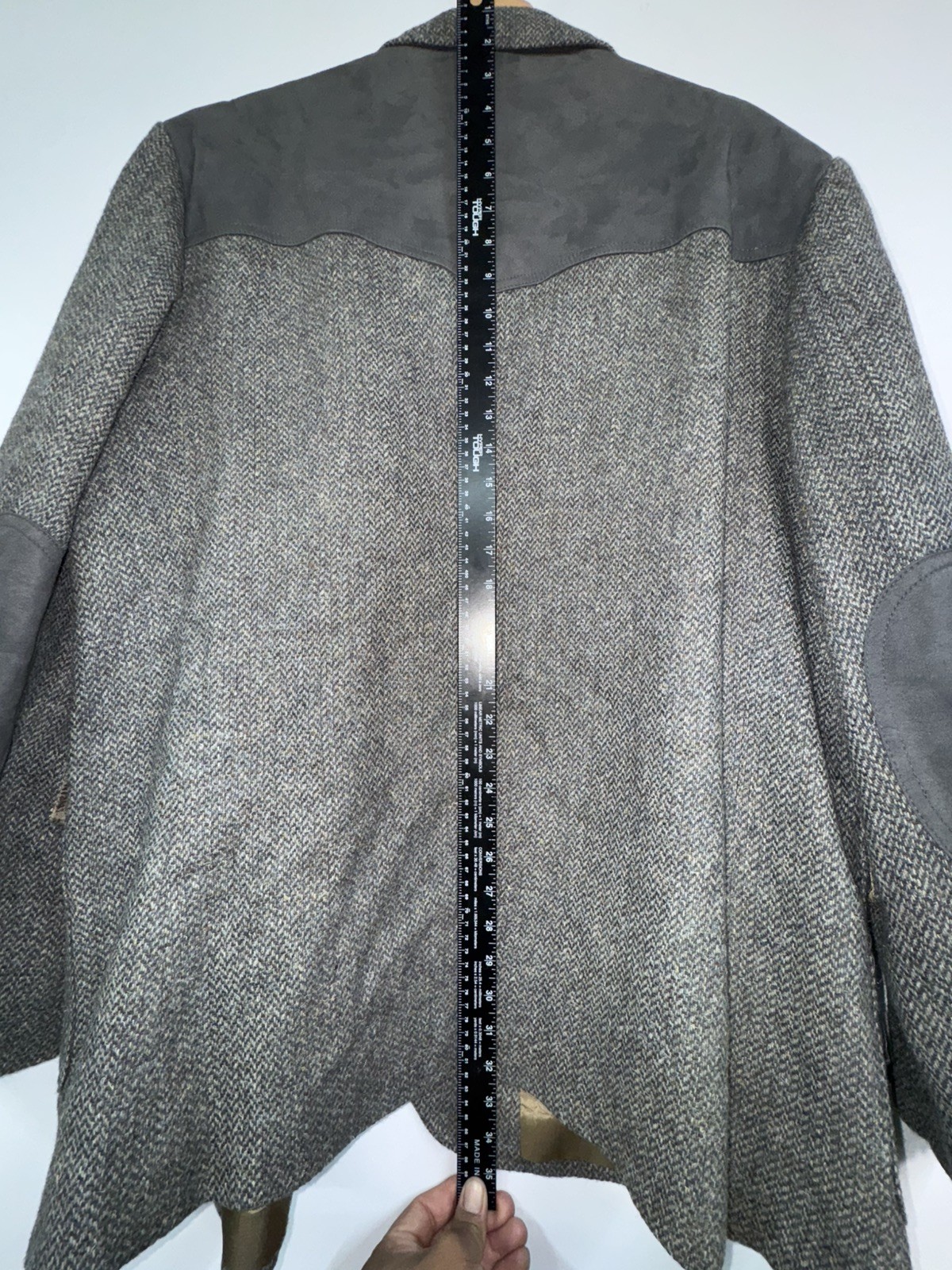 Pendleton Blazer Men's 50  gray Multi Herringbone… - image 10