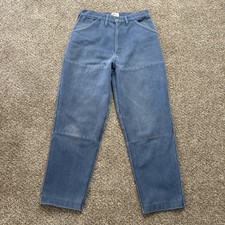 Manresa Sheffield Pants Blue Canvas Double Knee Macresa Workwear Fits 30