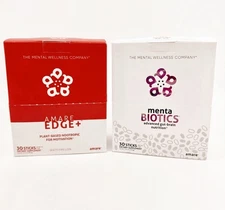 Amare Happy Juice Pack Watermelon Edge+ MentaBiotics Unflavored NEW SEALED