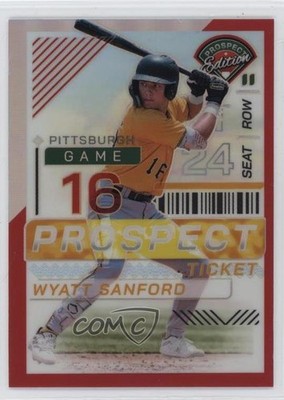 2024 Panini Prospect Edition Red Prizm 115/199 Wyatt Sanford #170 8d2