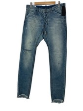 MAN X ONE TEASPOON Jeans MENS size 32 Blue Button Fly Skinny Distressed New