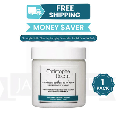 Christophe Robin Cleansing Purifying Scrub with Sea Salt Sensitive Scalp 75ml