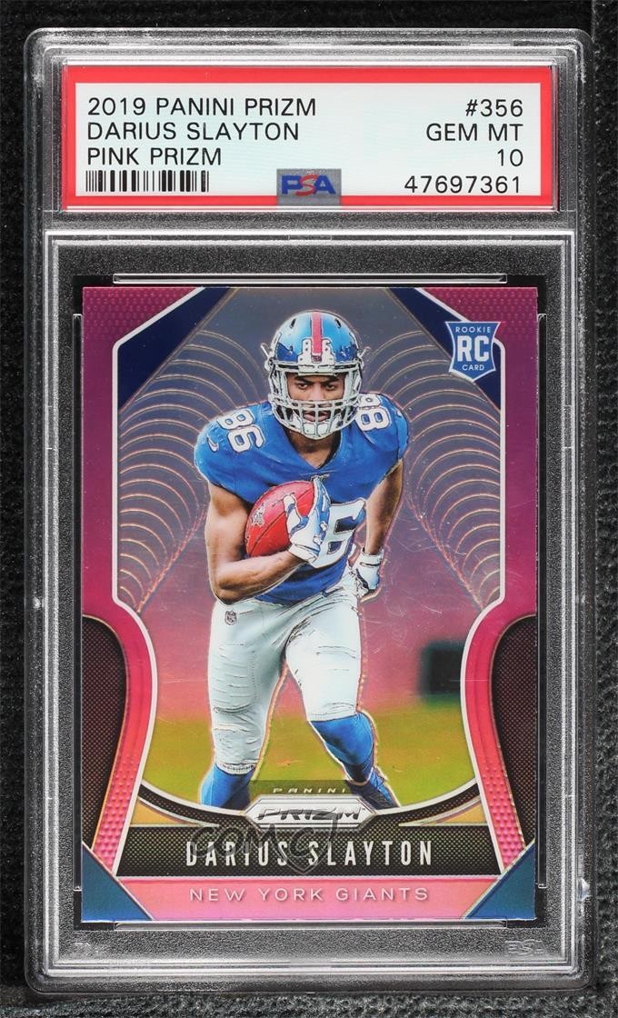 2019 Panini Prizm Rookies Pink Prizm Darius Slayton #356 PSA 10 GEM MT 10up