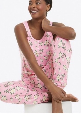 Draper James 2X Hillary Pajama Set Pink Magnolia Sleeveless 2 Piece Set 