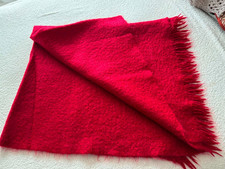 Red Mohair Bronte Throw/Rug by "Freedom" Made in Australia