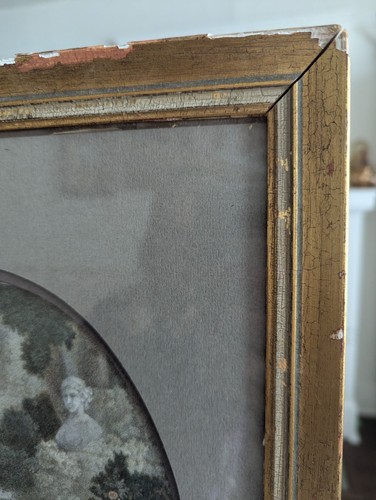 Hand Colored Etching Risque Rococo Couple in Love Framed Engraving 19th Century - Picture 8 of 22