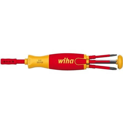 Wiha 38611, Magazine Bit Holder LiftUp with 6 SlimBits 2831-09021