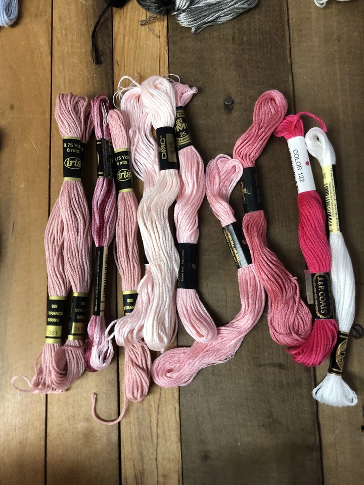 Embroidery Floss Thread Lot 80 plus Skeins Mostly Iris Brand a few DMC - Image 4 of 4