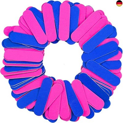 100 PCS Mini Nagelfeilen 180/240 Grit Doppelseitige Einweg Nagelfeile