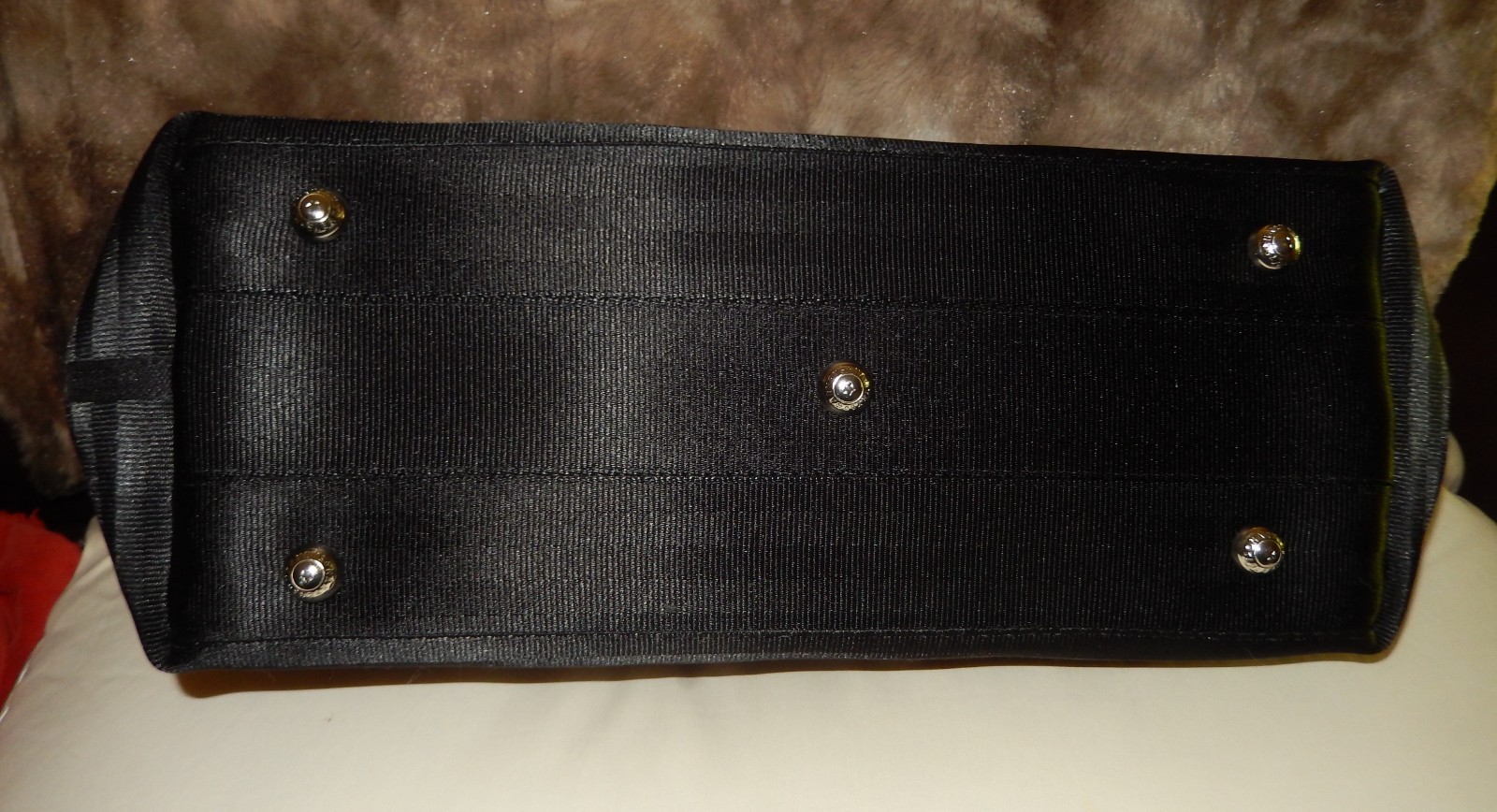 Harveys seatbelt bag black and white animal print satchel new