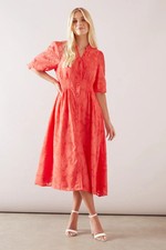 Wallis Coral Shirt Dress Womens Daywear Dresses