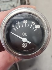 Mooneyes Racing Vintage Electronic oil Pressure Gauge 0-100 Psi