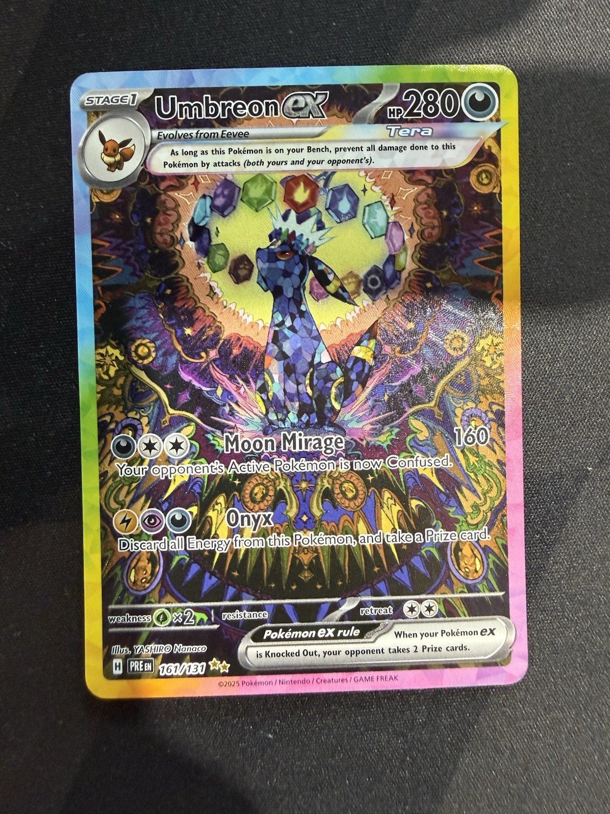 Umbreon ex 2025 Scarlet & Violet: Prismatic Evolutions #161/131