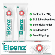 Elsenz Toothpaste With Biomin 70g Sensitivity Relief Pack of 2 2027 Exp