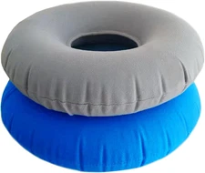 2 Pack Donut Pillow, Donut Cushion Seat, Inflatable Ring Cushion with a Pump