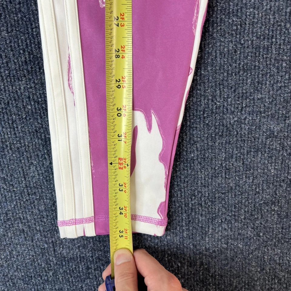 Leggings Adidas Feminina Média Rosa Branca Ajuste Apertado 7/8 Trefoil Originals HK5195 - Imagem 3 de 4