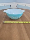 Pyrex #442 Amish Butterprint Turquoise Cinderella Mixing Bowl 1-1/2 Qt Vintage