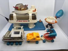Vintage 1984 Playworld Toys Playmates Space Station Set No. 8000  4 Vehicles