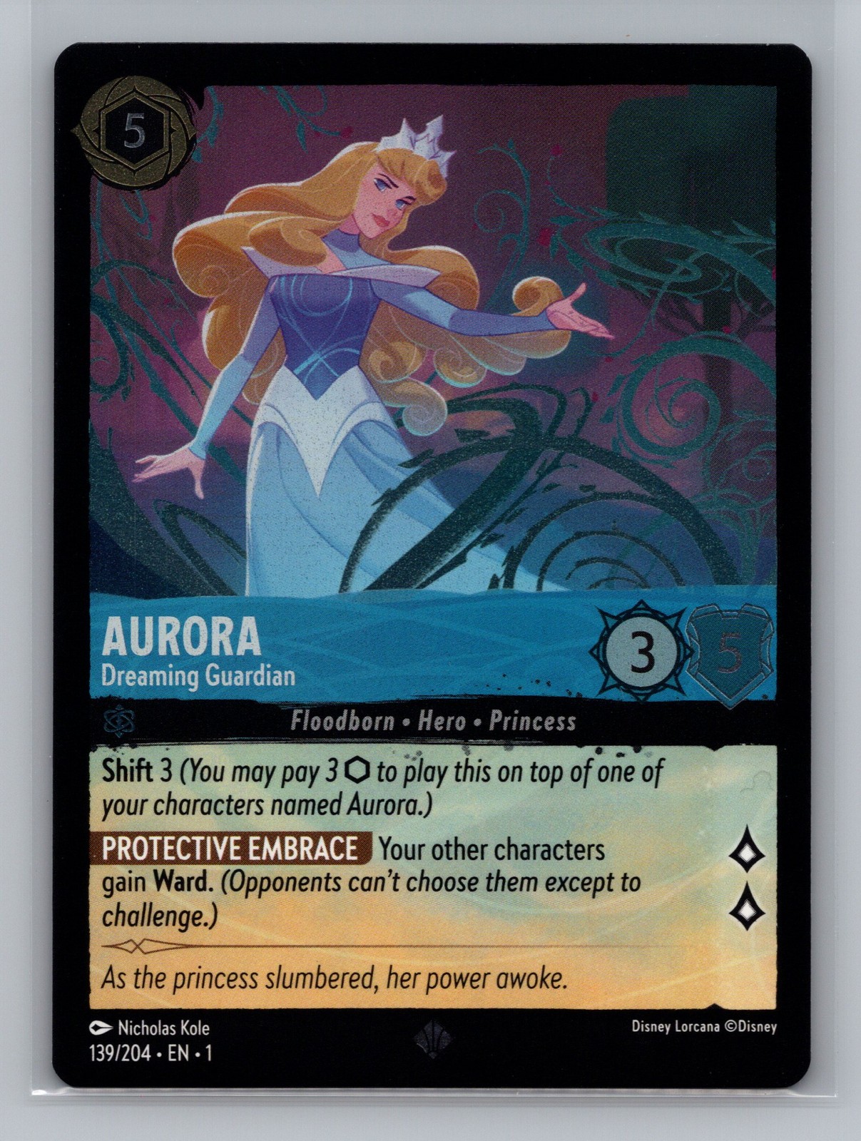 Disney Lorcana The First Chapter Foil Aurora - NM #139/204 8626