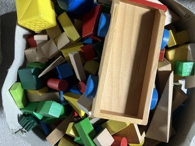 bauklötze holz bunt Konvolut Wie Eichhorn Heros Kapla Klotz Kiste Bausteine Auto