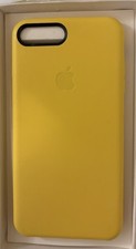 Cover Originale  Apple Pelle Case for iPhone 7 Plus 8 Plus Gialla Nuova