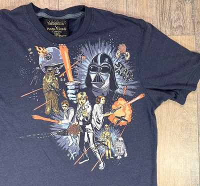 Star Wars Marc Ecko 2008 Lucas Film Cut & Sew Graphic T-shirt Men's L Y2K 00's