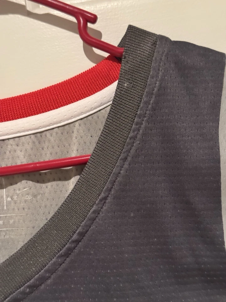 Nike Russell Westbrook Jersey Mens 44 Gray Swingman OKC Oklahoma City Thunder #0 - Image 2 of 4