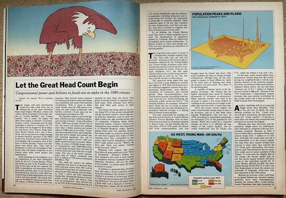 TIME Magazine VTG Issue - Mar 31, 1980 w/ Interferon & Cancer • Olympics Boycott - Image 4 of 4