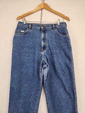 Vintage Lee Mom Jeans High Rise 16 MED Relaxed Fit Tapered Leg Retro Made in USA
