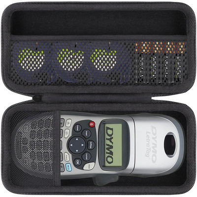 khanka Hard Case for DYMO LetraTag LT-100H / Plus small, Black