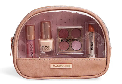 Makeup Set Rosenquarz: Hochpigmentiert Kosmetik + Tasche Essentials