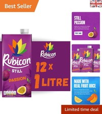 Bold Rubicon Passion Fruit Juice - 12x1L Tetra Pack for Refreshing Hydration
