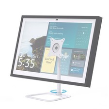 White Metal Swivel Tilt Mount Stand Raise To 10 Fits Echo Show 15 All Gen
