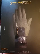 Intellinetix Wearable Vibration Therapy Gloves Size LARGE One-Pair 