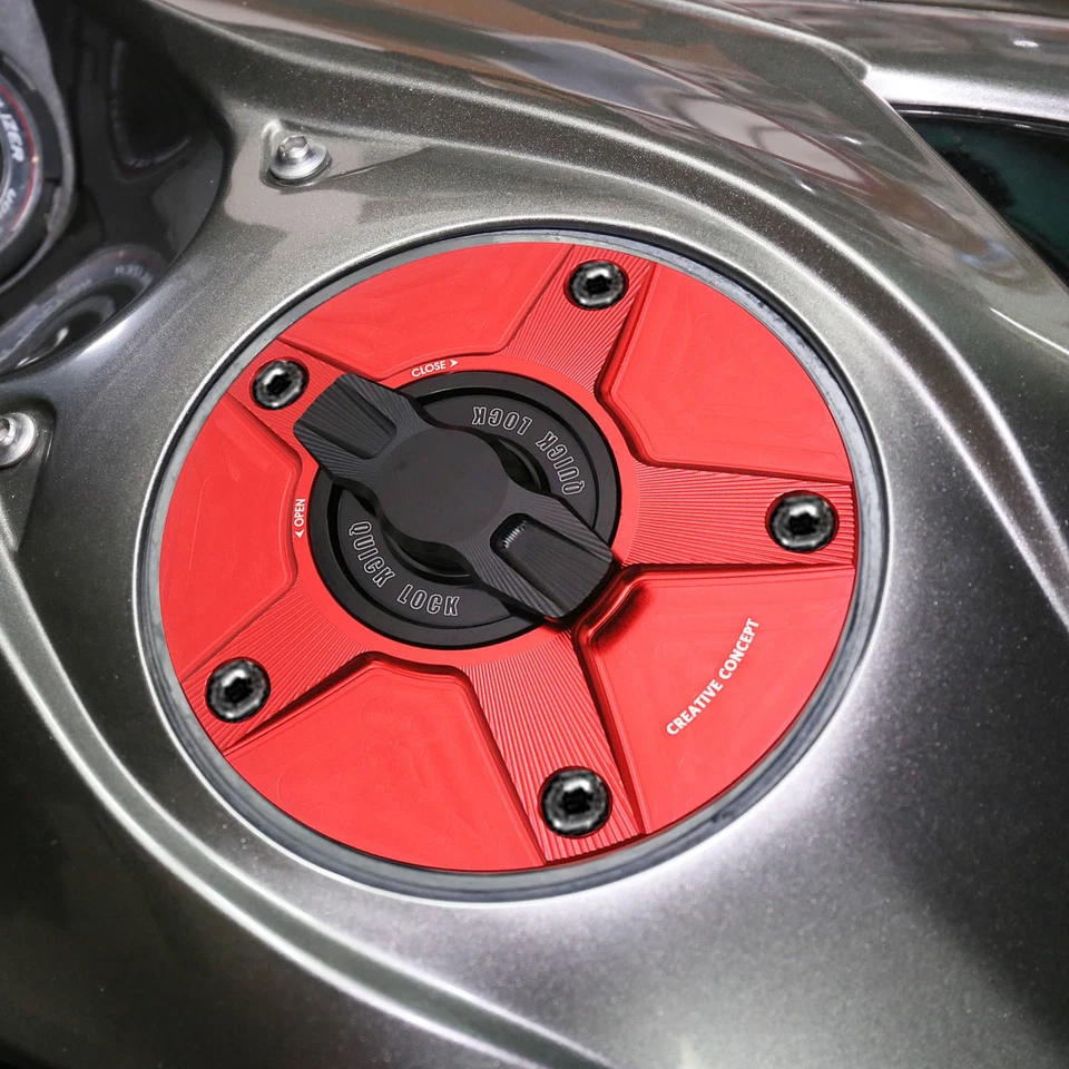 Titanium CNC NIMBLE Motorcycle Fuel Caps For V-STROM 1000 14-18 19 20 21 22 23 - Image 4 of 4