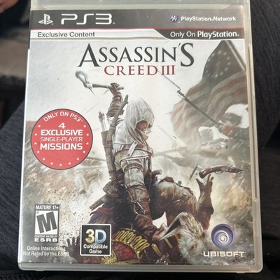 Assassin s Creed III PS3 PlayStation 3 Complete CIB Manual Ubisoft