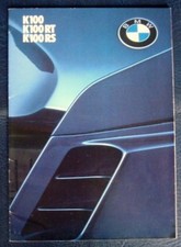 BMW K100, K100RT & K100RS MOTORCYCLES Sales Brochure Nov 1983 #311200210 GERMAN