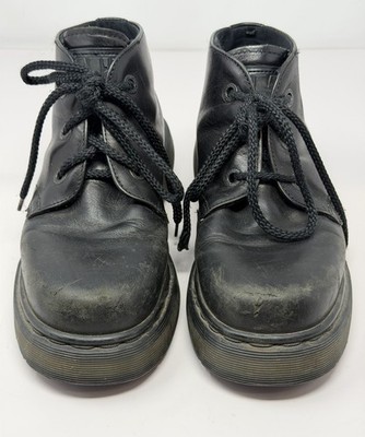 Vtg Dr. Martens DMs Boots Men s 6 Leather Work Lace Up Chunky Lug Sole England