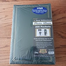 Pioneer Le Memo Bi-Directional Photo Album Bonded Leather 200 Pockets 2-Pack 