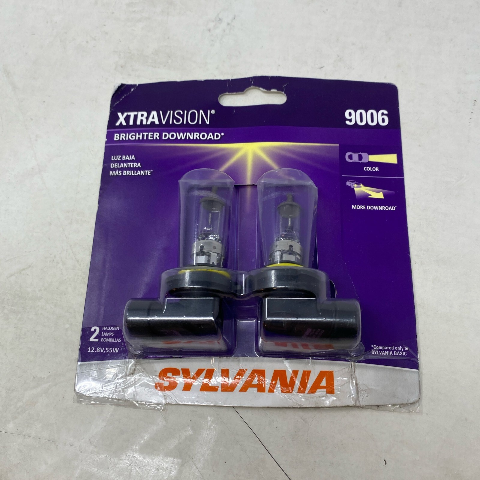SYLVANIA 9006 XtraVision Halogen Headlight Bulbs 2-Pack (Clear)