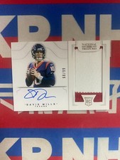 2021 Panini National Treasures Football Davis Mills RC Rookie Patch AUTO 68/99