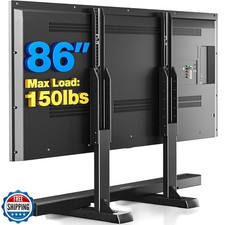 Rfiver Table Top TV Stand with Height Adjustable TV Legs, TV Stan